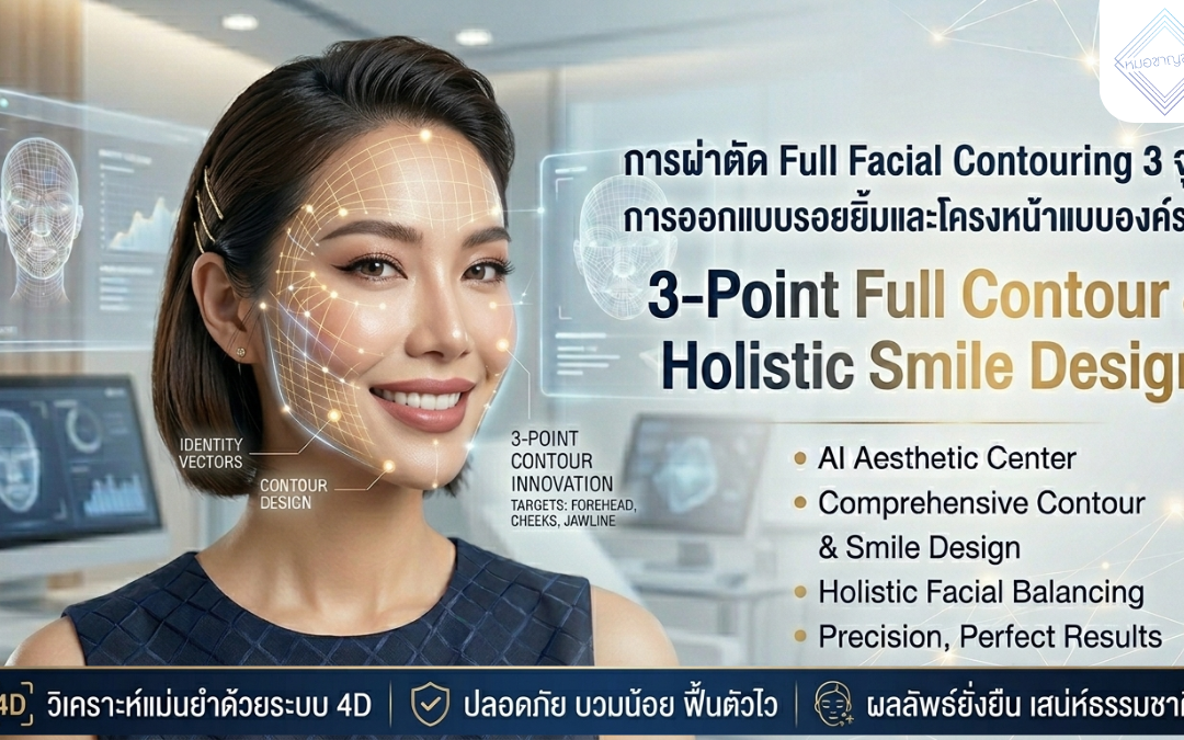 การผ่าตัด Full Facial Contouring 3 จุด การออกแบบรอยยิ้มและโครงหน้าแบบองค์รวม