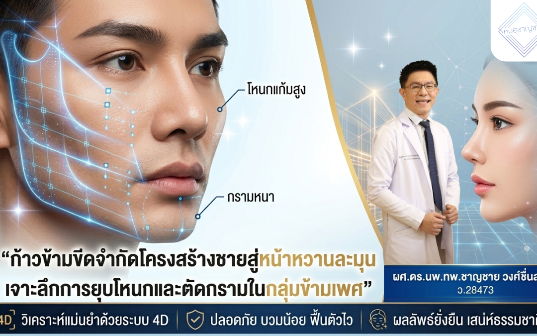 ก้าวข้ามขีดจำกัดโครงสร้างชายสู่หน้าหวานละมุน เจาะลึกการยุบโหนกและตัดกรามในกลุ่มข้ามเพศ